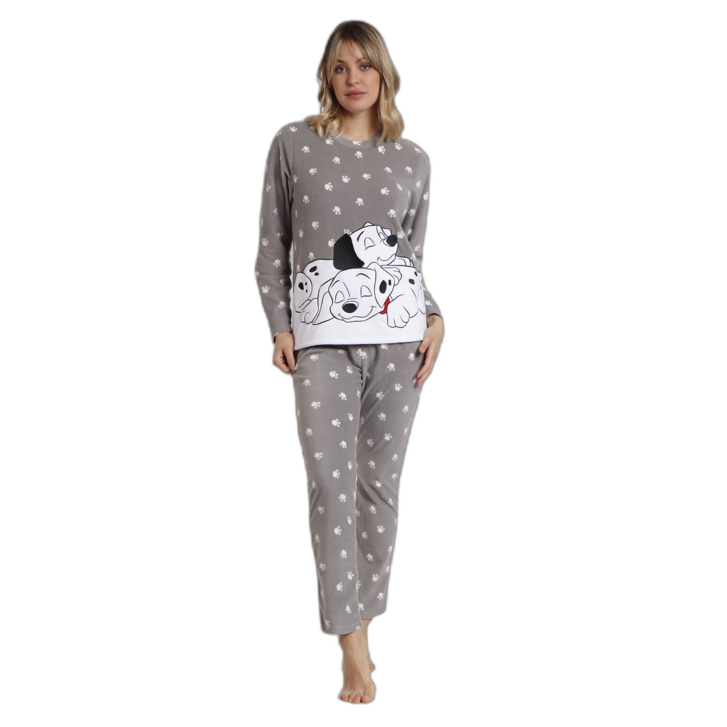 8433623800801 - Warmer Pyjama mit langen Ärmeln für Frauen 101 Dalmatians