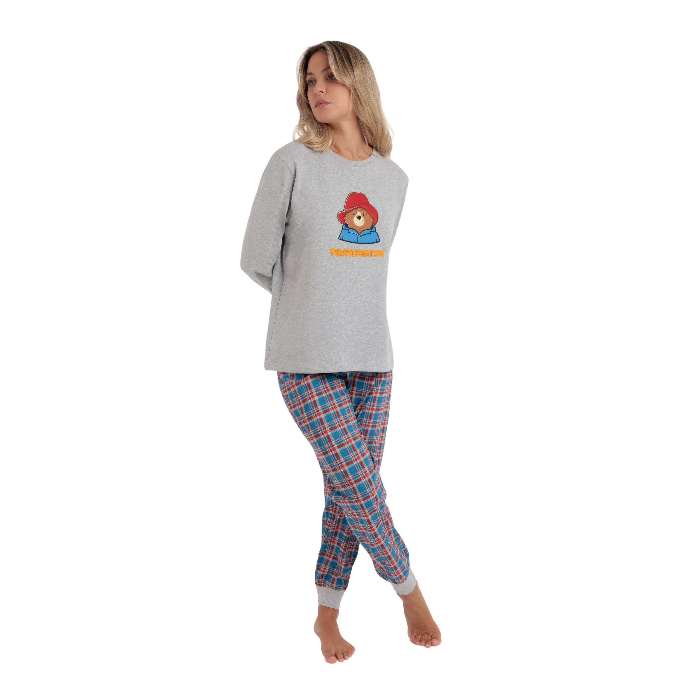 8433623811357 - Langärmliger kariert Pyjama für Damen Paddington