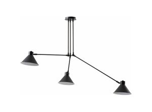 8433840354620 - Pendelleuchte Dione schwarz 3-flammig aus Stahl - Schwarz - Kave Home