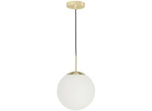 8433840605364 - - Mahala Deckenlampe aus Stahl und mattiertem Glas - Gold