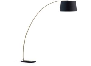 8433840667423 - Stehlampe Juhe aus goldenem Metall und schwarzem Marmor - Schwarz - Kave Home