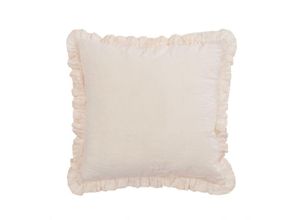 8433840700069 - Nacha Kissenbezug aus Baumwolle und Leinen rosa 45 x 45 cm - Rosa - Kave Home