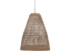 8433840776491 - Casavells Lampenschirm für Pendelleuchte Naturfaser in Natur und Blau ø 35 cm - Kave Home