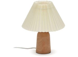 8433840791135 - Benicarlo Tischlampe aus Holz mit Finish in Natur und Beige uk - Kave Home