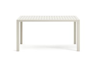 8433840813400 - Gartentisch Culip aus Aluminium mit weißem Finish 150 x 77 cm - Weiß - Kave Home