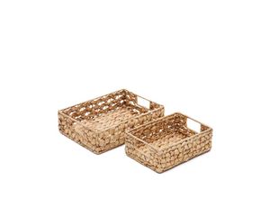 8433840816081 - Tressa Set aus 2 Kisten aus Naturfasern 27 x 20 cm   36 x 27 cm - Natur - Kave Home