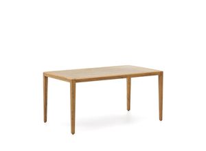 8433840875903 - Besserer Tisch aus beigem Polyzement und massivem Akazienholz 200 x 90 cm fsc 100% - Braun - Kave Home