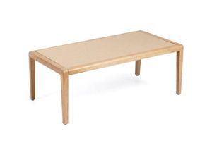 8433840875910 - Better Couchtisch aus beigem Polybeton und massivem Akazienholz 120 x 70 cm fsc 100% - Kave Home