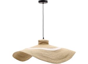 8433840889931 - - Albenya Deckenlampe aus Naturfasern und Baumwolle mit naturfarbenem und weißem Finish ø 90