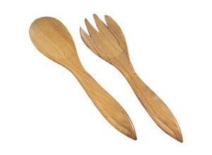 8433933001370 - Es serviert Küchensalate Abgedeckte Set 2 Einheiten Braune Utensilien 6x25x2cm 137 - Signes Grimalt