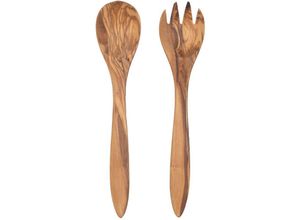 8433933001387 - Es serviert Küchensalate Abgedeckte Set 2 Einheiten Braune Utensilien 6x28x2cm 138 - Signes Grimalt