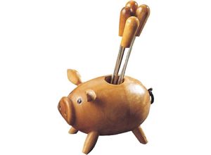 8433933004623 - Kochspieß Pinhero Cerdito Brown Utensils 5x8x12CM 462 - Signes Grimalt