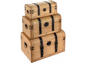 8433933232224 - Signes Grimalt Kasten- und Juwelierdekoration Set 3 Sets Set 3 U -Boxen und Schmuck Brown 45x29x29cm 23222 - Marrón