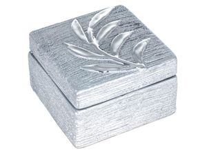 8433933250921 - Zen Et Ethnique - Signes Grimalt Dekorationsbox Box Storage Silber Tabletts 10x10x6cm 25092