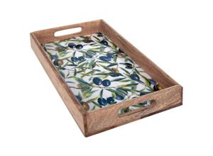 8433933251829 - Zen Et Ethnique - Signes Grimalt Küchenschale 5x23x38cm Green Boxen und Tablettschale 25182