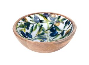 8433933251850 - Bol Küche Bola Bowl Olives Boxen und Tabletts Braun 20x20x7cm 25185 - Signes Grimalt