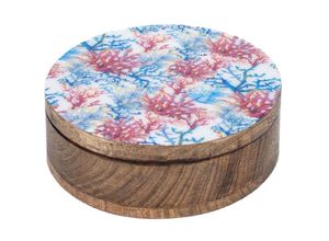 8433933251935 - Signes Grimalt - Küchenbox Coral Round Box und Blue Boxes 7x21x21cm 25193 - Azul