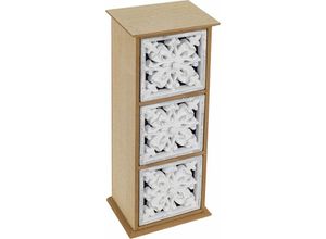 8433933269114 - Signes Grimalt - Dekorationsbox Organisieren Juwelier 3 Schubladen Kisten und Schmuck 34x10x13cm 26911 - Marrón