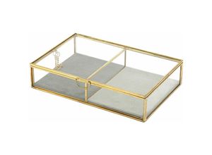 8433933277782 - Dekorationsbox Organisation von Schmuckschachteln und Goldjuwelen 5x15x23cm 27778 - Dorado - Signes Grimalt