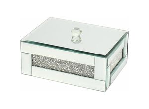 8433933278048 - Signes Grimalt - Dekorationsbox Organisieren Schmuckschachteln und Juweliere 9x15x20cm 27804 - Plateado