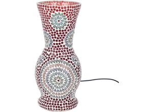 8433933285497 - Signes Grimalt - Möbel Desktop -Lampe Marokkanische Lampen -Red -Lampen 15x15x34cm 28549 - Rojo