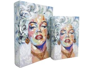 8433933295304 - Signes Grimalt - Buchkästen Dekoration Boxen Frida 2U Boxen White Book 7x21x30cm 29530 - Blanco