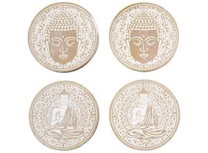 8433933298763 - Signes Grimalt - Numbamantel -Küche Buddhas Buddhas Brown Salvamanteles 10x10x1cm 29876 - Marrón