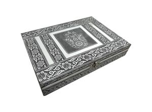 8433933306734 - Signes Grimalt - Jewelo Fatima Boxen und Schmuck Rechteckige weiße Box - 6x28x20cm - Blanco