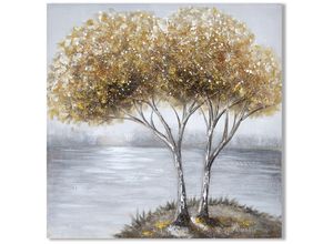 8433933311424 - Table Pictures Rechteckige Goldtisch - 80x80x3cm - Dorado - Signes Grimalt