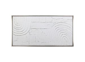 8433933311936 - Abstract Table Bilder Rechteckige weiße Box - 60x120x4cm - Blanco - Signes Grimalt