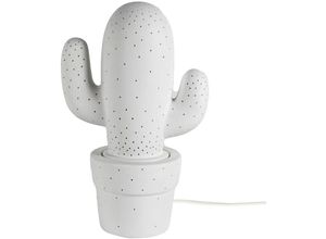 8433933313985 - Signes Grimalt - Cactus -Lampenlampen Weiße Schreibtischlampe - 30x19x12cm - Blanco