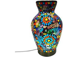 8433933315156 - Signes Grimalt - Mosaic Jarrón Lampas Mehrfarbige Tischlampe - 25x17x17cm - Multicolor