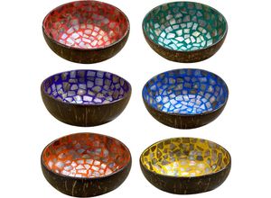 8433933315927 - Signes Grimalt - Bowl 6 u Tabletts Runde mehrfarbige Schüssel - 6x14x14cm