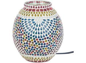 8433933323519 - Signes Grimalt Blaue Mosaik-Tischlampe – 20 x 15 x 15 cm für Heimdekoration