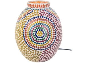 8433933323526 - Signes Grimalt - Indische mehrfarbige Mosaik-Tischlampe 25 cm