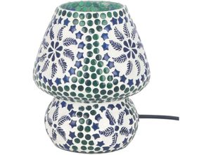 8433933323595 - Signes Grimalt - Mosaiklampe Tischlampen Grün - 18x14x14cm - Verde