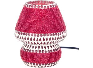 8433933323694 - Signes Grimalt - Mosaiklampe Tischlampen Rot 18x14x14cm - Rojo