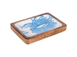 8433933328644 - Rechteckige blaue Fischteller-Boxen und Tabletts – ideal für die Heimdekoration – 3 x 18 x 13 cm - Signes Grimalt