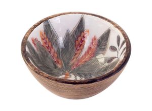 8433933328798 - Small Leaf Bowl Boxen und Tabletts – ovale weiße Schüssel 7 x 15 x 15 cm - Signes Grimalt