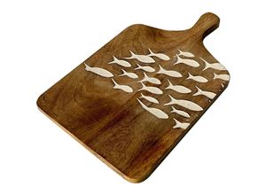 8433933328989 - Signes Grimalt Schneidebrett-Fischkästen und -tabletts Rechteckiges braunes Brett – 2 x 33 x 20 cm - Marrón