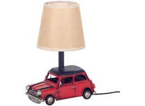 8433933331330 - Signes Grimalt - Vintage Rote Minilampe Beigefarbene Lampen 24x17x12cm - Beige