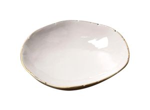 8433933340028 - Signes Grimalt - Kleine weiße Aluminiumschale für moderne und elegante Dekoration