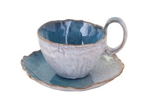 8433933346938 - Böhmischer blauer Steinteller mit Tasse für Küche und Frühstück 8433933346938 - Böhmischer blauer Steinteller mit Tasse für Küche und Frühstück