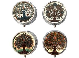 8433933347515 - Signes Grimalt - Baum-Pillendose mit 4 Fächern ethnisches Design originelles Geschenk 8433933347515 - Signes Grimalt - Baum-Pillendose mit 4 Fächern ethnisches Design originelles Geschenk