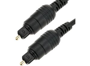 8434185374656 - 2 m schwarzes digitales Toslink-Audiokabel - Cablemarkt