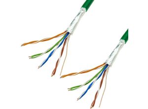 8434185378722 - Cablemarkt - Kategorie 5e 24 awg grüne Spule mit starrem CCA-FTP-Kabel 100 m