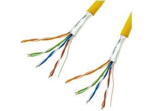 8434185380220 - Kategorie 5e 24 awg Gelbe Farbspule mit starrem CCA-FTP-Kabel 100 m - Cablemarkt