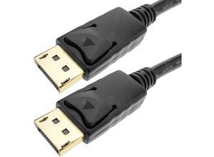 8434185382644 - Cablemarkt - Displayport-Kabel für Video und Bild 2K 4K dp-dp schwarz 1m