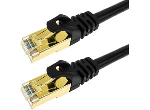 8434185384044 - Ethernet-Netzwerkkabel Typ lan sftp RJ45 schwarze Farbe 25 cm - Cablemarkt