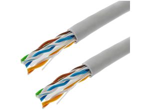 8434185384433 - CableMarkt - Rolle mit Cat6 Ethernetkabel LSHF UTP 24AWG flexibel 100 m